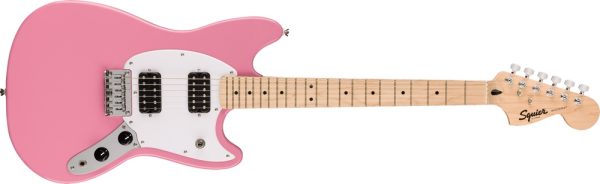 Squier Squier Sonic Mustang HH MN White Pickguard Flash Pink